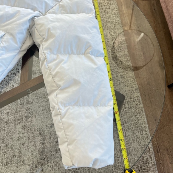 Aritzia Wilfred The Cloud Puff™ White Funnel-Neck Goose Down Puffer Jacket Sz S - Picture 12 of 16